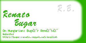 renato bugar business card